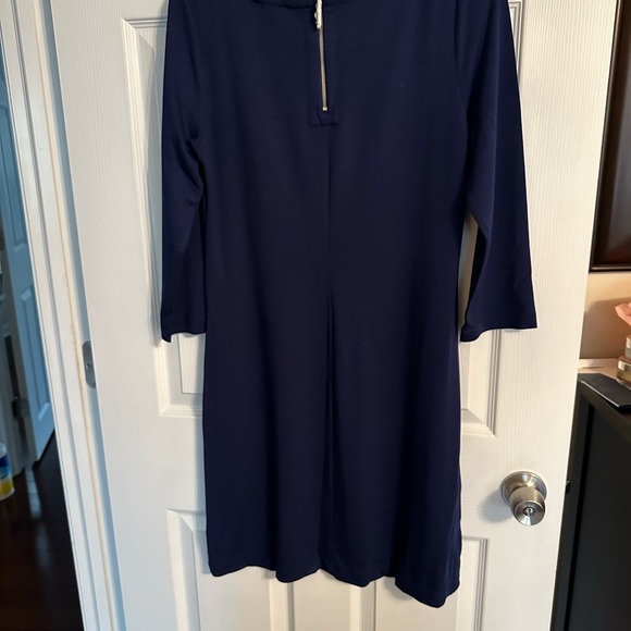 NWT Tommy Bahama Drapey Ponte dress, size Small, island navy - Picture 4 of 9